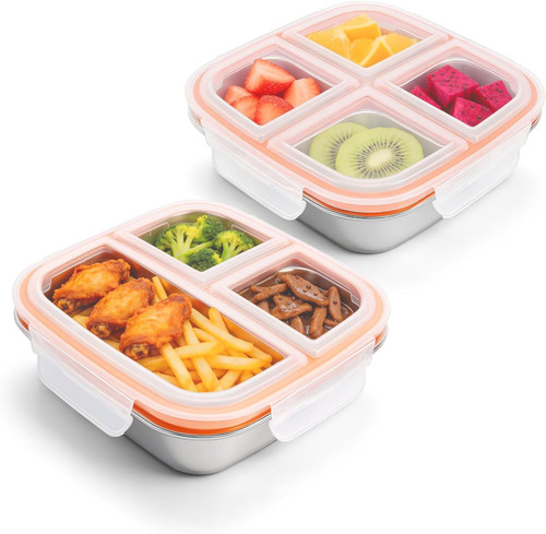 Stück 600ml snackbox mit 7 - 600ml,