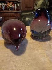 2 Pinguin/Kiwi Skulpturen