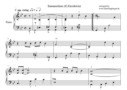 Summertime george gershwin - summertime,