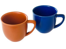 Höganäs Keramik Schweden 2 Kaffeebecher Serie „FUTURA“  Åsa Westerhult