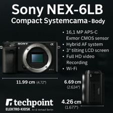 ? Sony Alpha NEX-6 Systemkamera | Body Gehäuse NEX 6 | Kamera Camera ✅ Händler