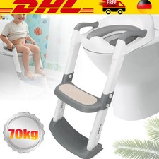 Rutschfest Toilettentrainer Toilettensitz mit Treppe WC Sitz mit Leiter Kinder