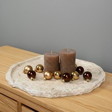 Marmor Tablett creme 50 cm