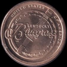 USA Kursmünzen  1 Dollar Innovation 2022 D, Kentucky: Bluegrass Music unc.