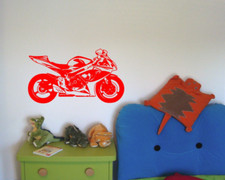 Wandtattoo Motorrad
