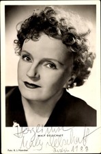 Ak Schauspielerin Maly Delschaft, Portrait, Autogramm - 11033351