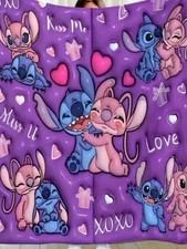 Angel Und Stitch Kuscheldecke 130 X 150