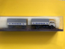 Brekina 1:87 MB HZ Pritsche/ Plane "RHENUS" (Straße See Luft)  in OVP