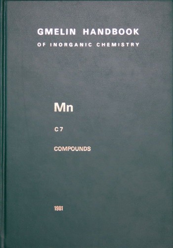 Gmelin handbuch handbook - gmelin,