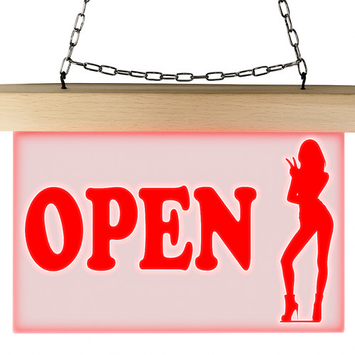 Led leuchtschild open - led,