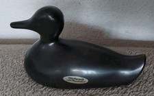 Otto Keramik - Ente anthrazit - 16x8,5x10  cm - Guter bis sehr guter Zustand!