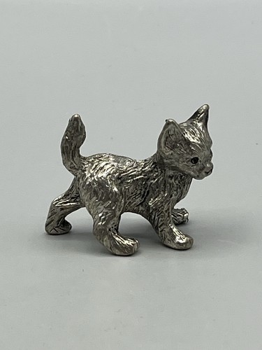 Kleine zinn katze tier - kleine,