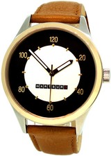 Wartburg® 311 Herren Automatik Uhr Lederband Goldpunkt Tacho Design 41mm rose