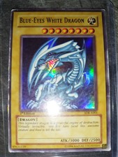 Yugioh Blue-Eyes White Dragon SDK-E001 Starter Deck Kaiba 1st Ed. English GD-