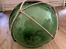 Fischerkugel Japanisch Glaskugel grün deko antik