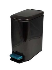 Hiceeden 6 Liter Edelstahl Badezimmer Mülleimer mit Deckel, Rechteckiger