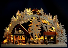 LED 3D Schwibbogen 72cm