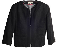 Kurze Jacke 1.2.3. UN DEUX TROIS Kurz Jacke D 40 Boucle schwarz Second Hand