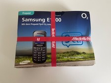 Samsung E1200 Handy Prepaid SIM o2 Telefon Neu OVP Schwarz