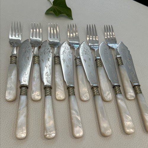Fischbesteck wohl versilbert - wohl,
