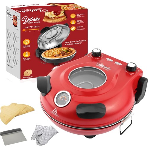 Pizzaofen elektrisch 1200w mit - pizzaofen,