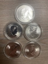 5 Unzen Silber Maple Leaf (4x