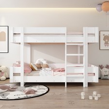 Etagenbett Kinderbett Jugendbett 90x200 Doppelstockbett Hochbett massivholz Weiß