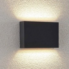 Lindby Jarte LED-Außenwandleuchte AußenWandleuchte Wandleuchte updown dunkelgrau