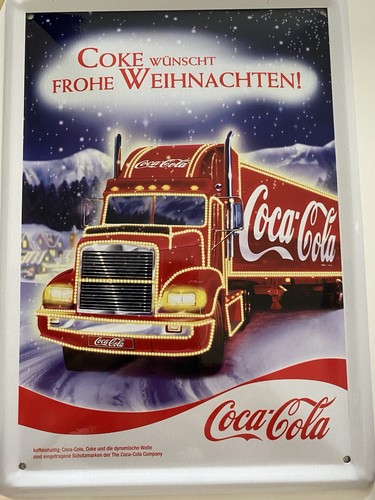 Coca cola blechschild - coca-cola,