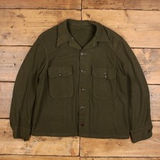 Vintage Militär Hemd Knopf L