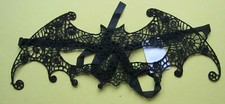 Spitzenmaske schwarz Halloween