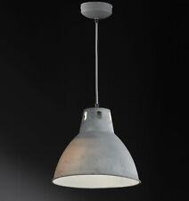 Fischer & Honsel Retro Pendelleuchte Sheffield 1flg. E27 68691 shabby grau