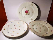 Teller Rosenthal 2x Streublumen 1x Rosen Kuchenteller D 19,5 cm Frühstücksteller