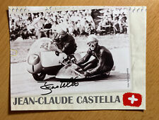 Jean Claude Castella Original Autogramm handsigniert Motorrad Gespann Rennfahrer