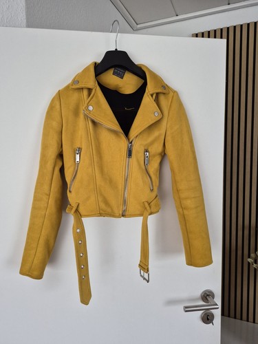Bikerjacke gelb s - gr., kunst