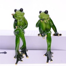 2 Stücke Harz Frosch Figur