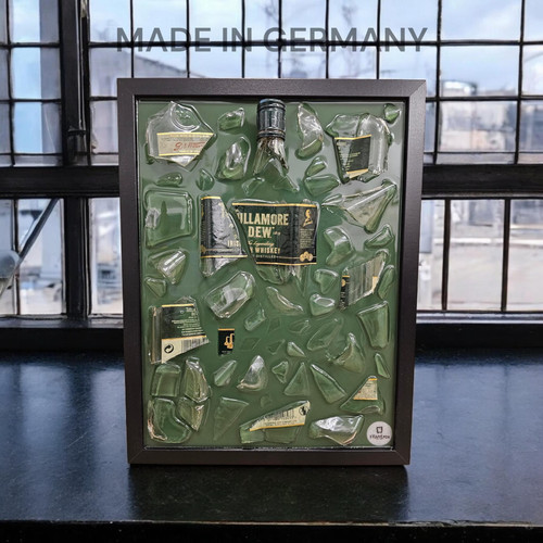 Tullamore dew broken bottle - broken,