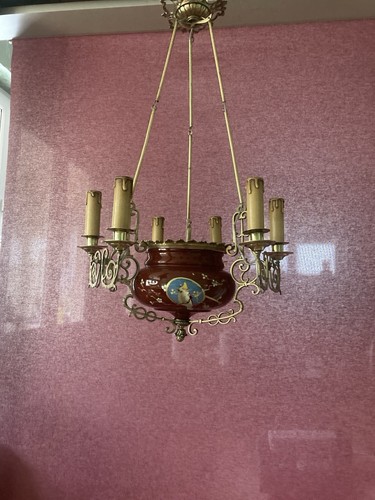 Antike jugendstil hängelampe - antike,