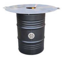 Komplettset Feuertonne Feuerplatte 100cm Grilltonne Plancha Feuerkorb Grill Set