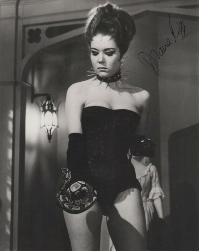Diana rigg signiertes foto - rigg,