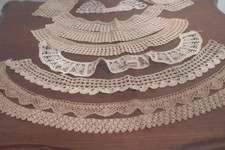 alte Spitzen Kragen Aufsatz Kragen Häkelarbeit Bordüren