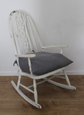 Original antik Windsor Schaukelstuhl um 1880 Victorian Rockingchair