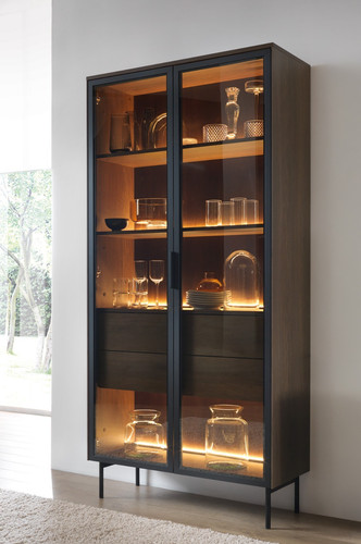 Design vitrine eiche - eiche, &