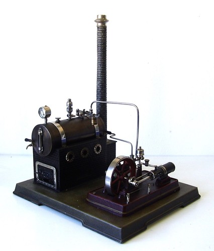 Antike dampfmaschine bw - antike,