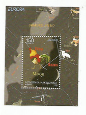 Mazedonien Europa 2009 Block Astronomie postfrisch