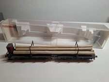 Fleischmann H0 5252 K Güterwagen Drehschemelwagen 2-tlg. Holzladung