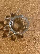 1x teelichthalter glas klar