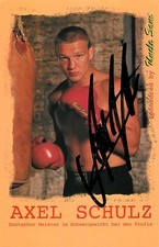 Axel Schulz Autogrammkarte Deutscher Meister Schwergewicht Boxen signiert