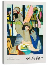Leinwandbild Das Cafe - Ernst