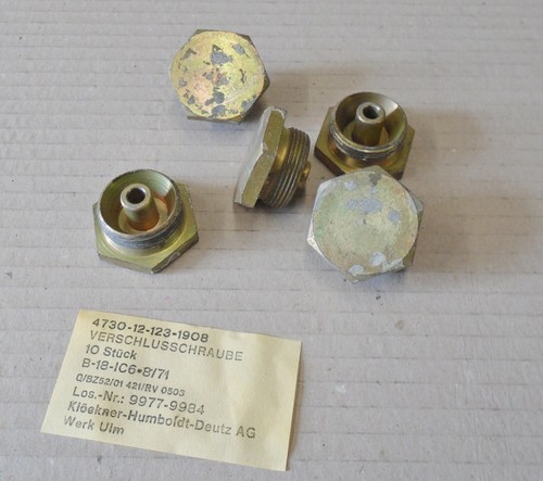 Verschlußschraube m30x1 5 - verschlußschraube, m30x1,5